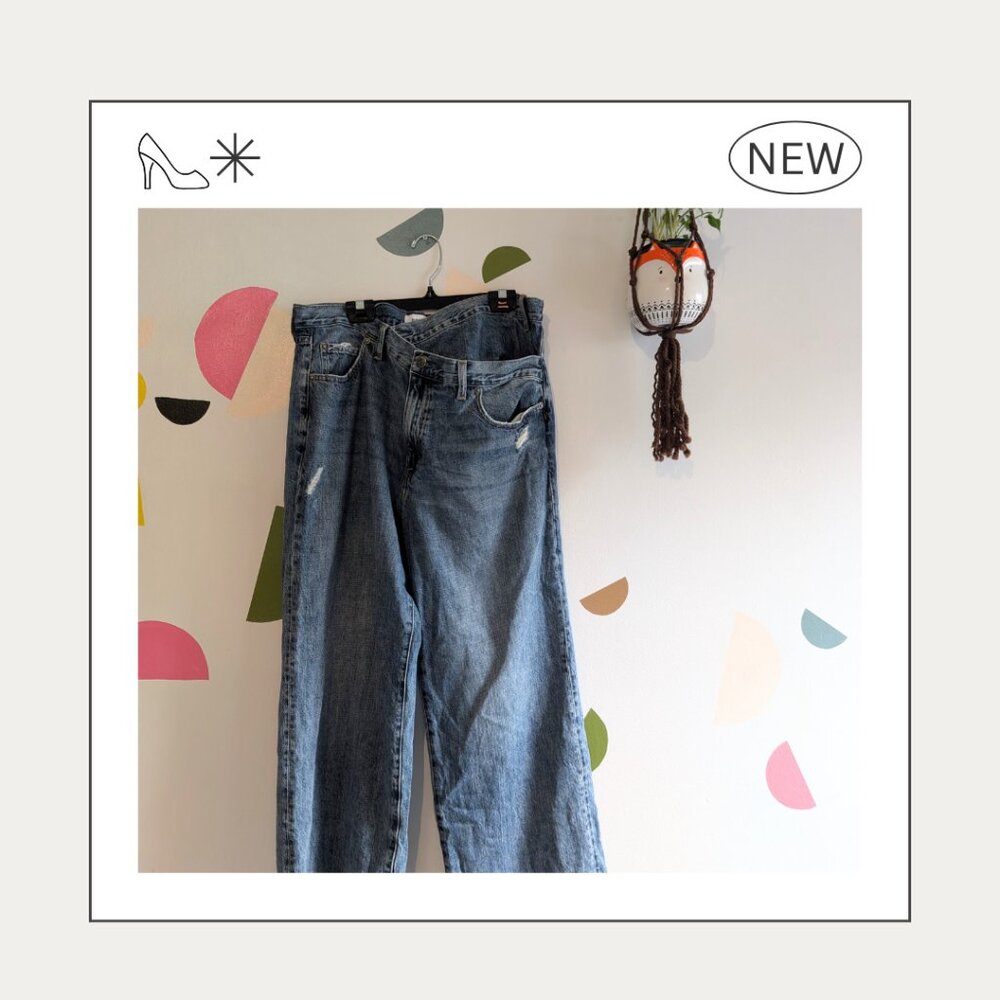 Bobbie Wide Leg Crossover Jeans